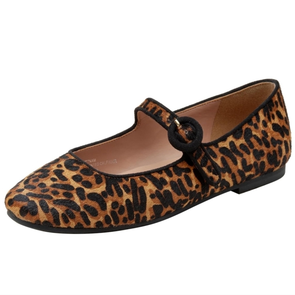 Linea Paolo Leopard Print Ballet Flats